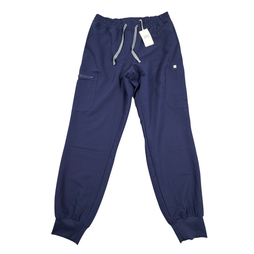 Figs Uman Jogger Scrub Pant Navy Blue Women Large NWT